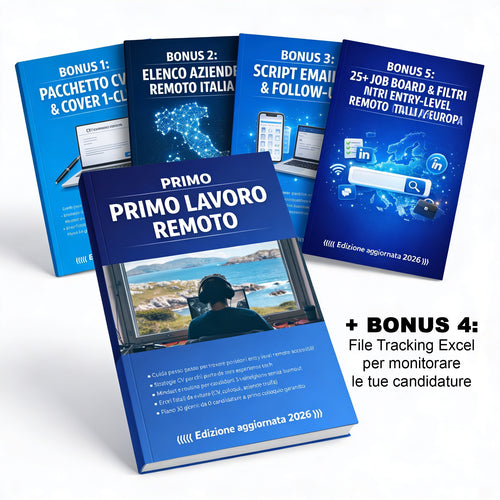 Primo Lavoro Remoto – Guida pratica 2026